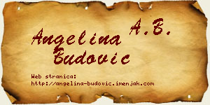 Angelina Budović vizit kartica